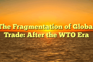 The Fragmentation of Global Trade: After the WTO Era The Fragmentation of Global Trade: After the WTO Era