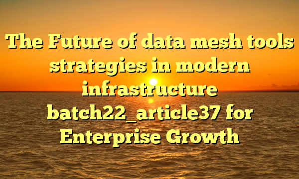 The Future of data mesh tools strategies in modern infrastructure batch22_article37 for Enterprise Growth