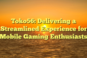 Toko56: Delivering a Streamlined Experience for Mobile Gaming Enthusiasts