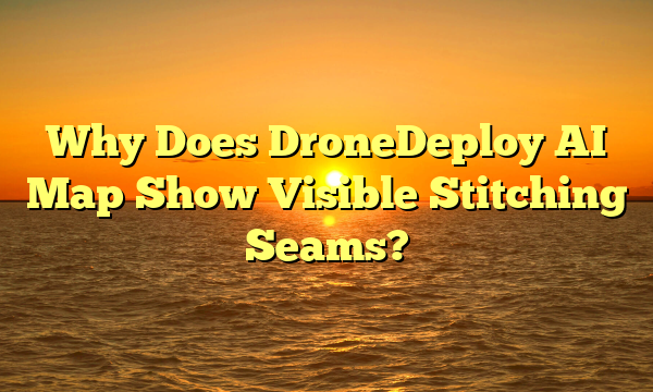 Why Does DroneDeploy AI Map Show Visible Stitching Seams?